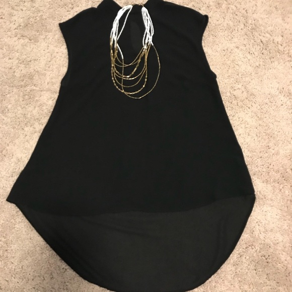 Monteau Tops - Cap-sleeve sheer top